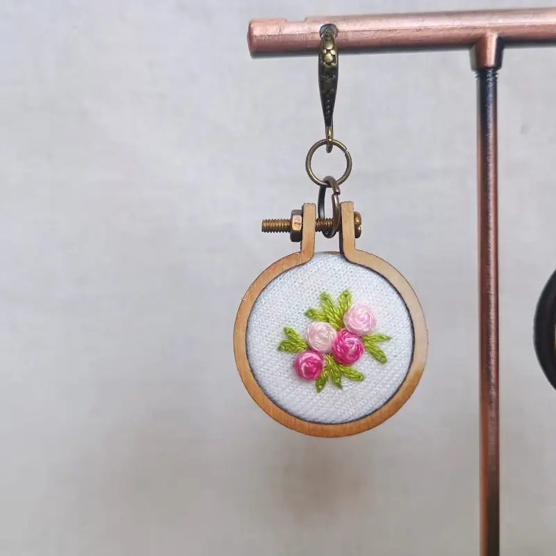 Aros Mini Bastidor Rosa en Madera - Imagen 2