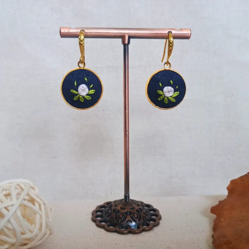 Aros Small Flora en Tono Dorado