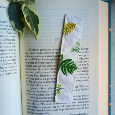 Marcapáginas Magnético de Tela Hojas 7